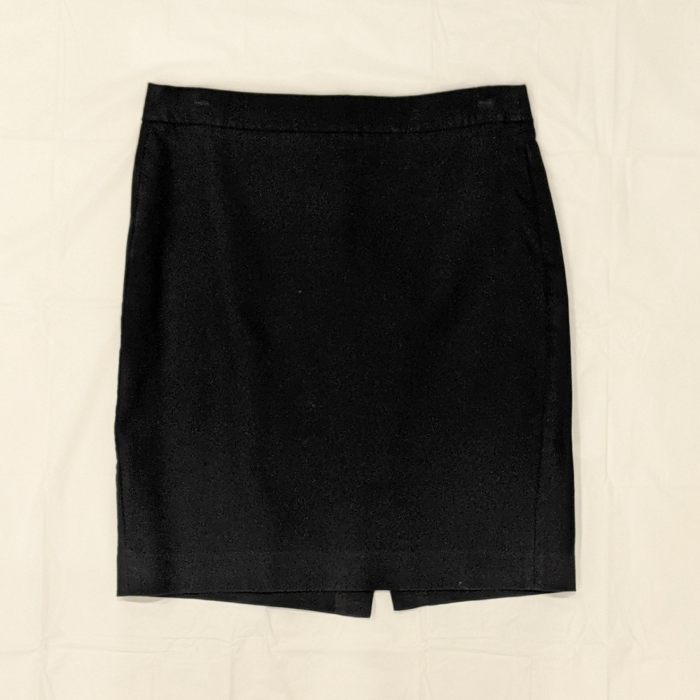 J. Crew Black Pencil Skirt